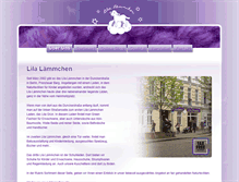 Tablet Screenshot of lilalaemmchen.de